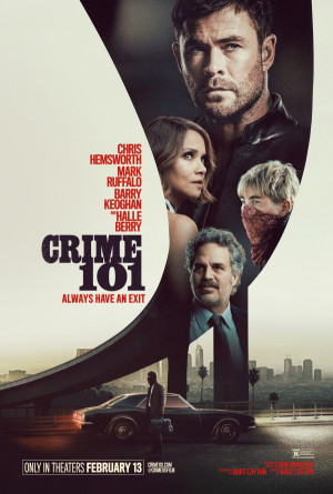 Crime 101 movie 2026 poster.
