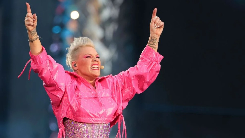 P!nk performs during the Summer Carnival 2023 Tour in Berlin