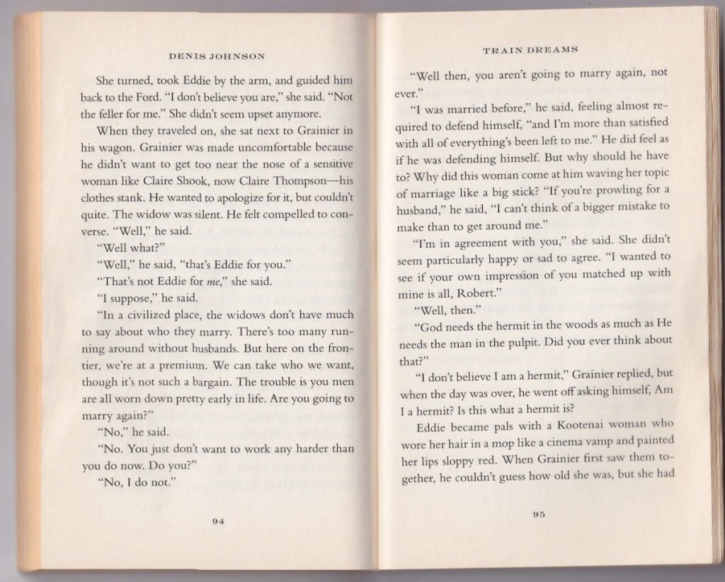train dreams book - 2