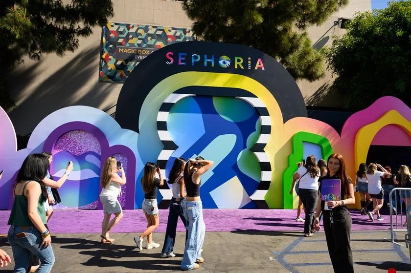 The scene outside Sephoria in Los Angeles. Source: Von Jackson Photography/Sephora
