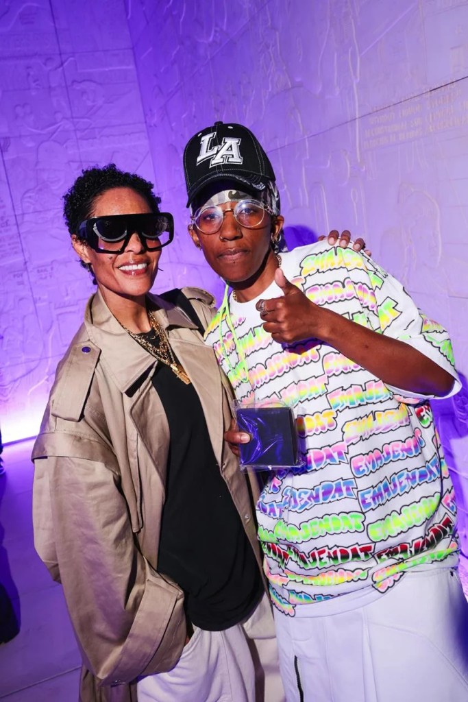 Angela Davis and Lauren Halsey at the Byredo Celebrates Sister Dreamer event in L.A. Source: BFA/Byredo